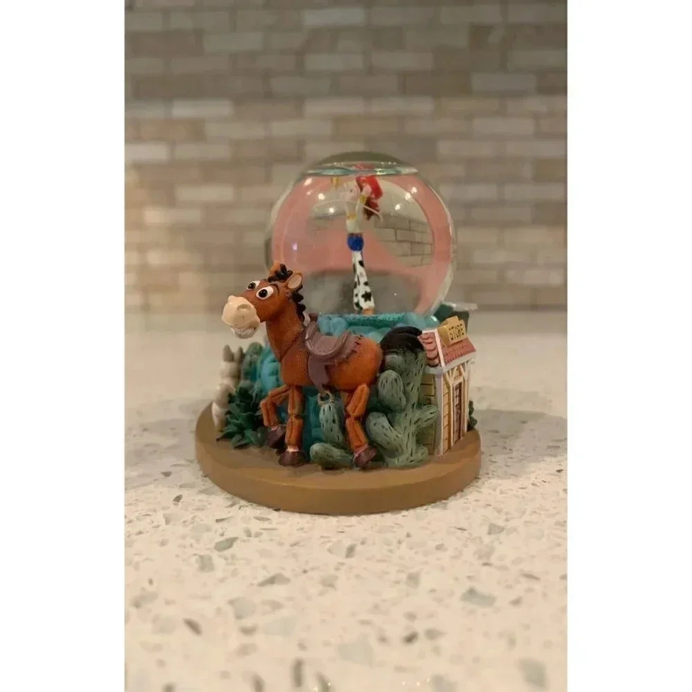 RARE Disney Toy Story 2 Mini Snowglobe featuring Jessie and Bullseye Snow Globe‎